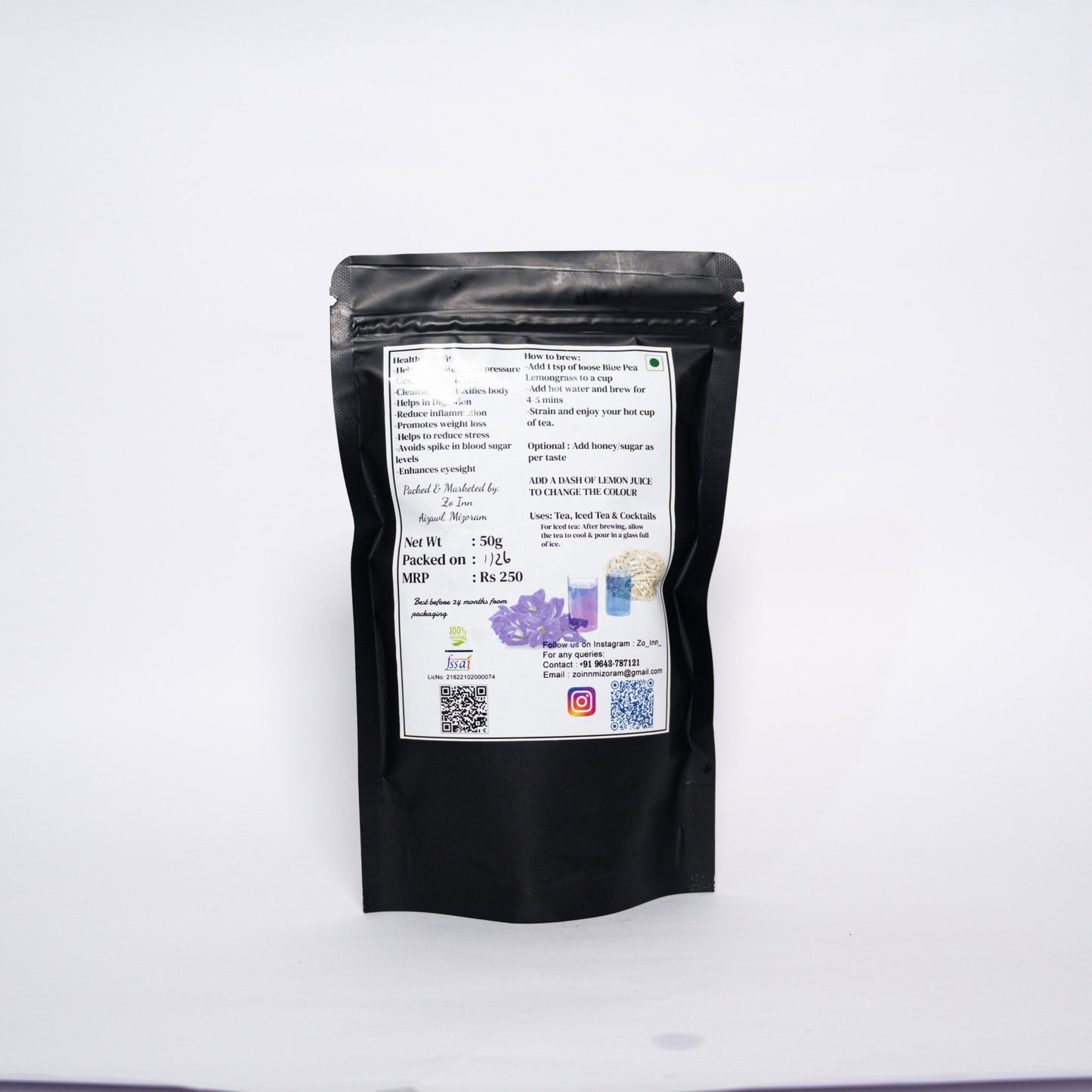 Bluepea Lemongrass tea