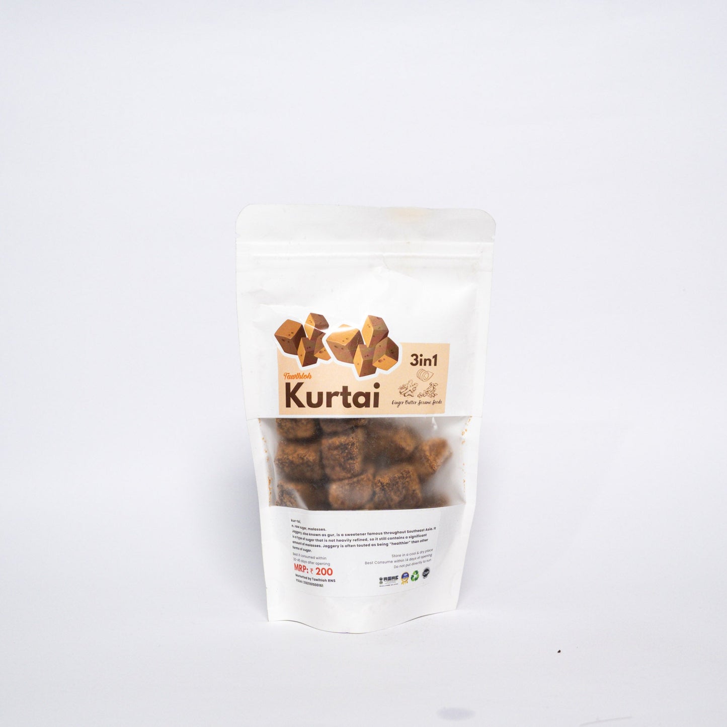 Mizo Traditional Sweet (Butter,Sesame Seeds,Ginger)